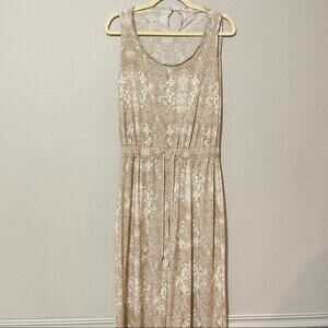 Juicy Couture Sleeveless Python Print Cinched Waist Jumpsuit Womens S Casual